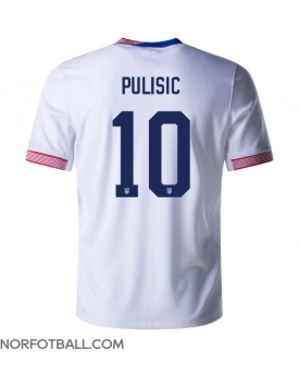 Billige Fotballdrakt USA Christian Pulisic #10 Replika Hjemmedrakt Copa America 2024 Kortermet